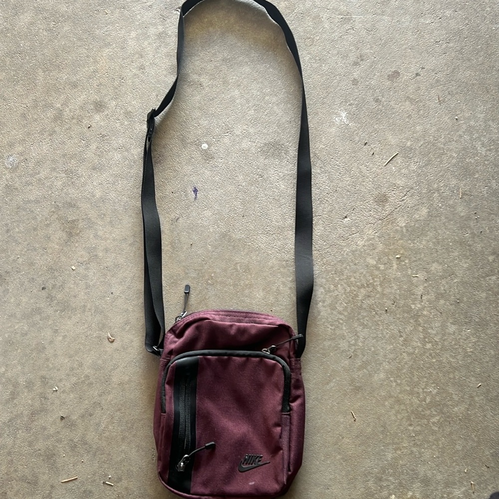Nike Maroon Side Bag